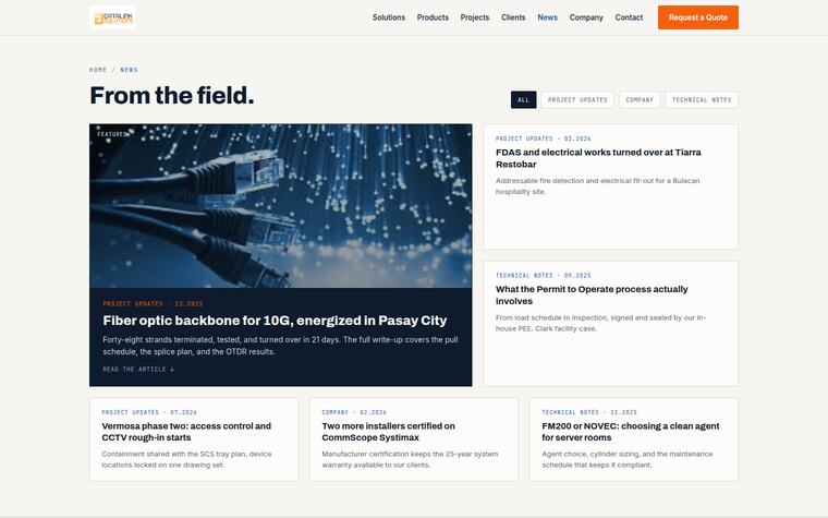 News screen preview