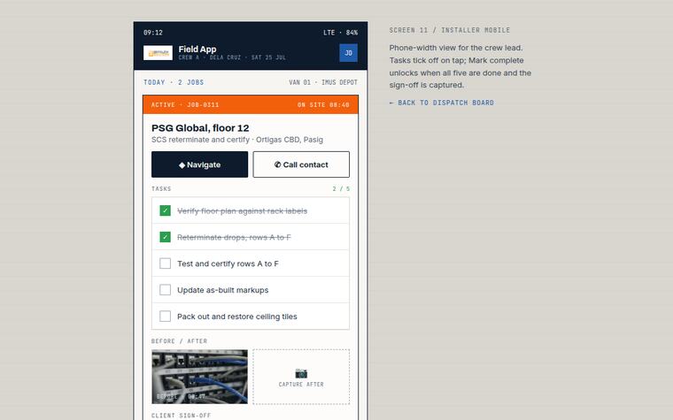Field app preview